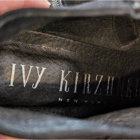 Ivy Kirzhner Cirque Black Leather Ankle Boot size 38.5 - Picture 7 of 9